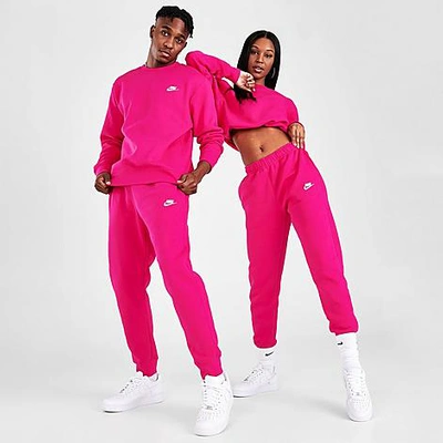 Shop Nike Sportswear Club Fleece Jogger Pants In Fireberry/white