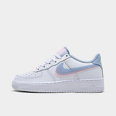 Shop Nike Girls' Big Kids' Air Force 1 Lv8 Casual Shoes In White