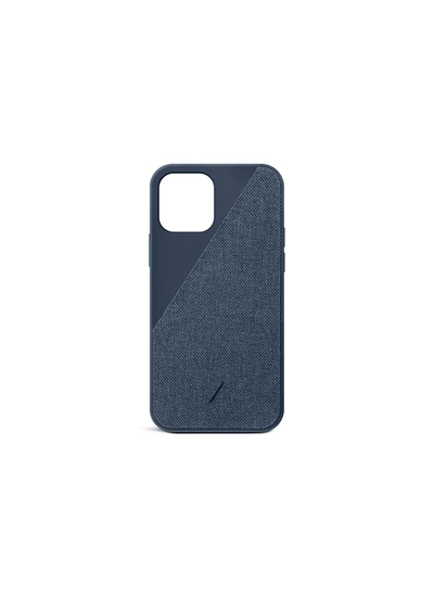 Shop Native Union Clic Canvas Iphone 12 Mini Case - Indigo