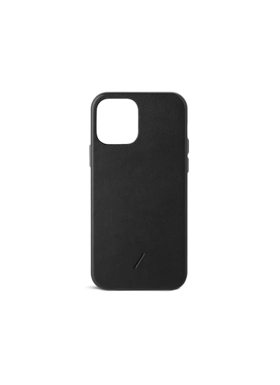 Shop Native Union Clic Classic Iphone 12 Leather Case - Black