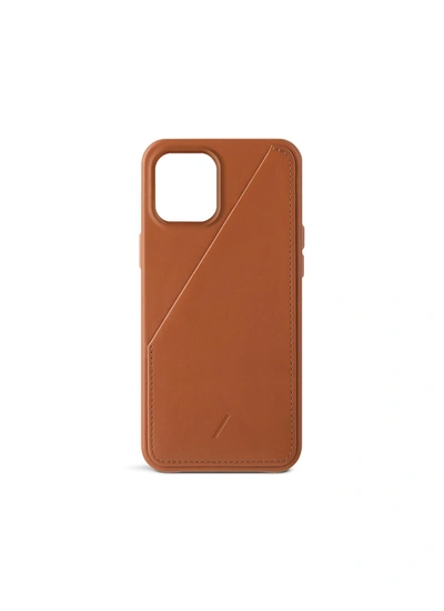 Shop Native Union Clic Card Iphone 12 Pro Max Case - Tan