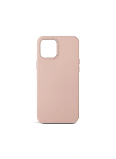 Shop Native Union Clic Classic Leather Iphone 12 Pro Max Case - Nude