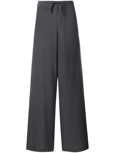 Shop Société Anonyme Drawstring Wide-leg Trousers In Grey