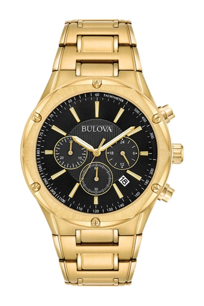 Shop Bulova Quartz Bracelet Watch, 43mm In Yellow