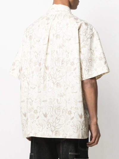 Shop Jacquemus Moisson Cotton Blend Shirt In White