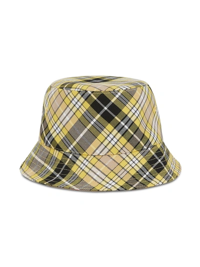 Shop Burberry Wool Blend Bucket Hat In Beige