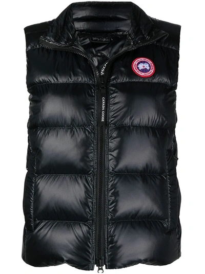Canada Goose Cypress Quilted Recycled Ripstop Down Vest In Black