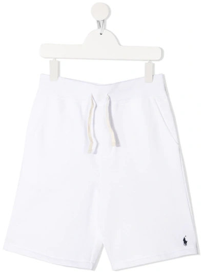 Shop Ralph Lauren Polo Pony Track Shorts In White