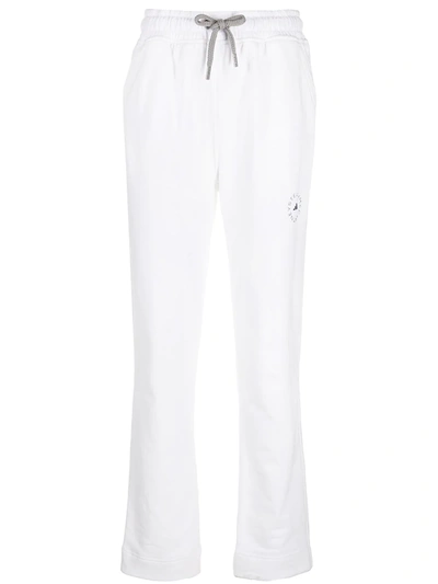 Shop Adidas By Stella Mccartney Logo-print Track Pants In White