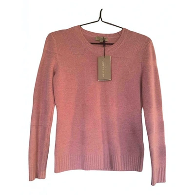 Pre-owned Burberry Pink Wool Knitwear
