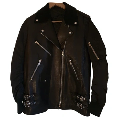 ALEXANDER WANG Pre-owned Leather Jacket In Black