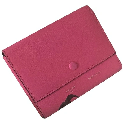 Pre-owned Card Wallet In Pink