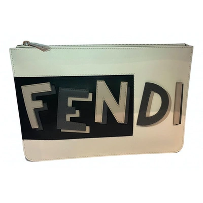 Pre-owned Fendi Leather Small Bag In White