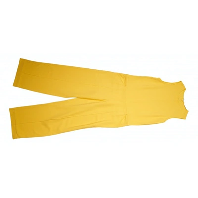 Pre-owned Victor Alfaro Yellow Jumpsuit