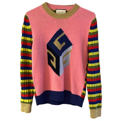 Pre-owned Gucci Pink Wool Knitwear