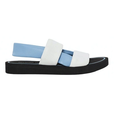 Pre-owned Opening Ceremony Blue Leather Sandals
