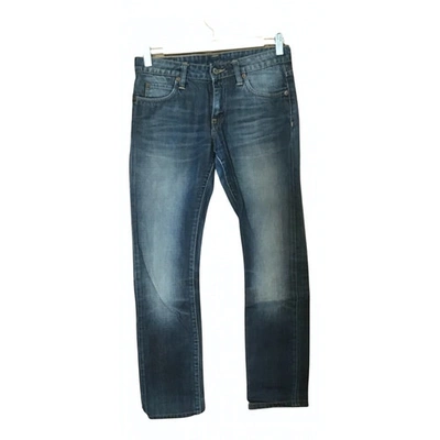 Pre-owned Edwin Straight Jeans In Blue