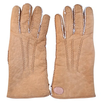 Pre-owned Gucci Leather Gloves
