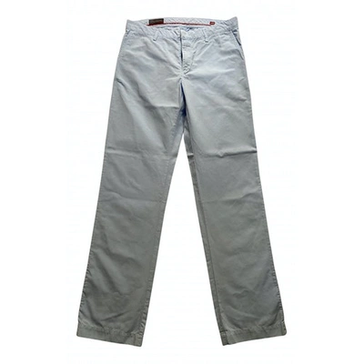 Pre-owned Closed Trousers In Blue