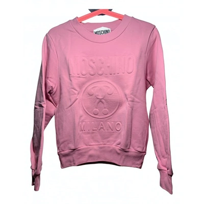 Pre-owned Moschino Pink Cotton Knitwear