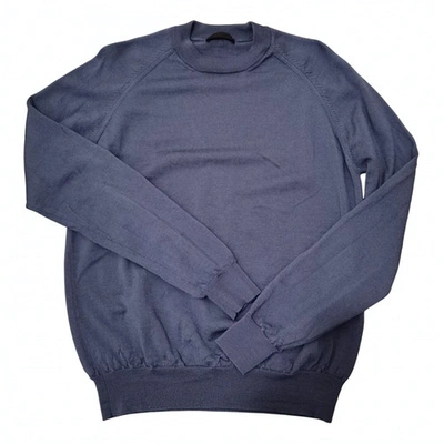 Pre-owned Prada Turquoise Wool Knitwear & Sweatshirts