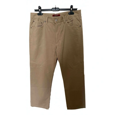Pre-owned Carrera Beige Cotton Trousers