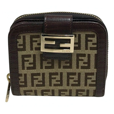 Pre-owned Fendi Brown Cloth Small Bag, Wallet & Cases