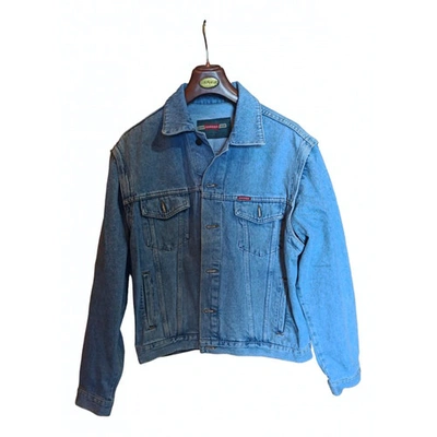 Pre-owned Carrera Turquoise Denim - Jeans Jacket