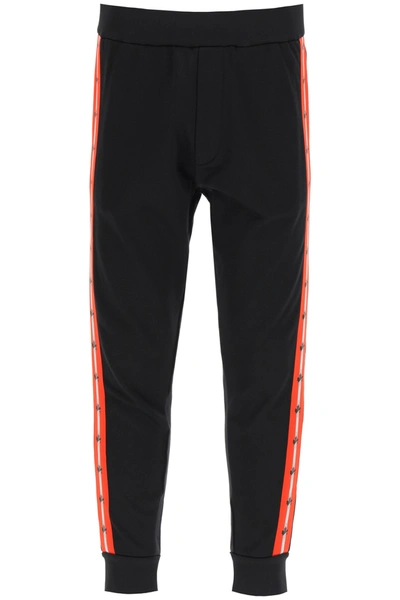 Shop Dsquared2 Techno Tape Sweatpants In Black (black)