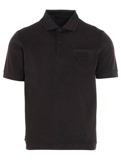 Shop Prada Polo In Grey