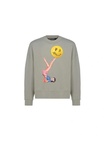 Shop Palm Angels Sweatshirt In Grey