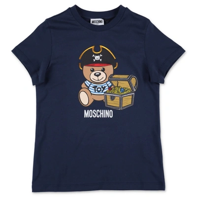 Shop Moschino T-shirt In Blu