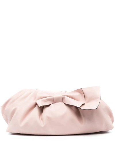 Red Valentino Redvalentino Bow Clutch Bag Nude | ModeSens