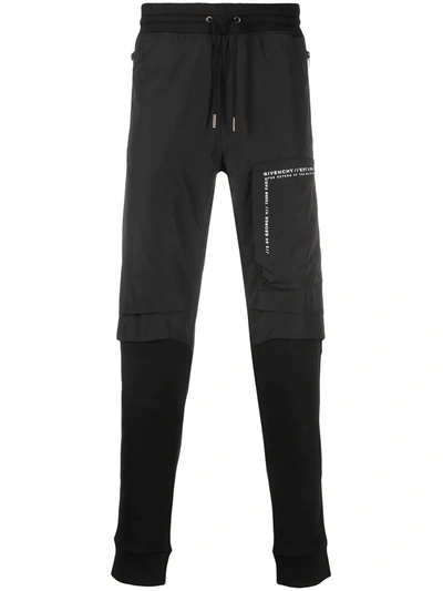 Shop Givenchy Logo-print Drawstring Track Pants In Black