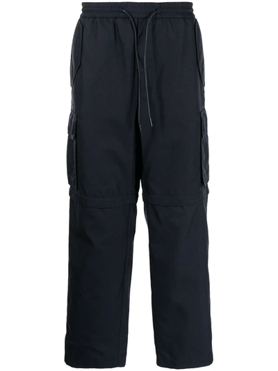 Shop Juunj Straight-leg Cargo Trousers In Blue