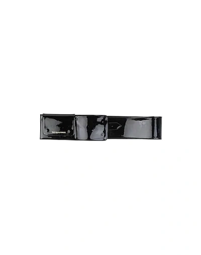 Shop Emporio Armani Woman Belt Black Size 30 Polyester