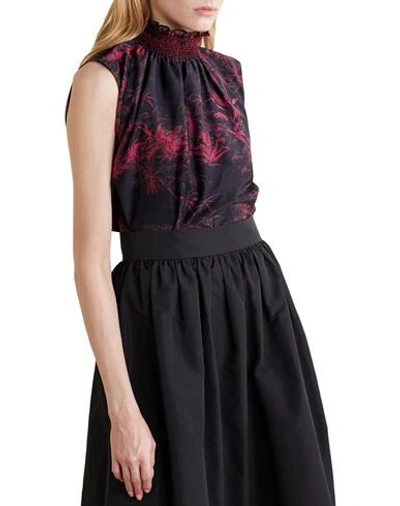 Shop Adam Lippes Woman Top Black Size Xl Cotton, Silk