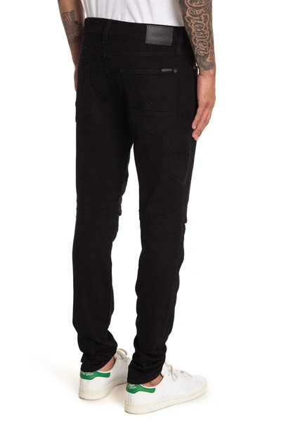 Shop Hudson Jeans Ethan Biker Skinny Jeans In Black Pepp