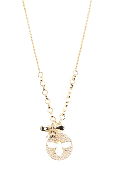 Swarovski Lisabel Crystal Bee Necklace In Gold | ModeSens