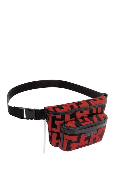Longchamp Le Pliage Neo Nylon Belt Bag In Blk/brick
