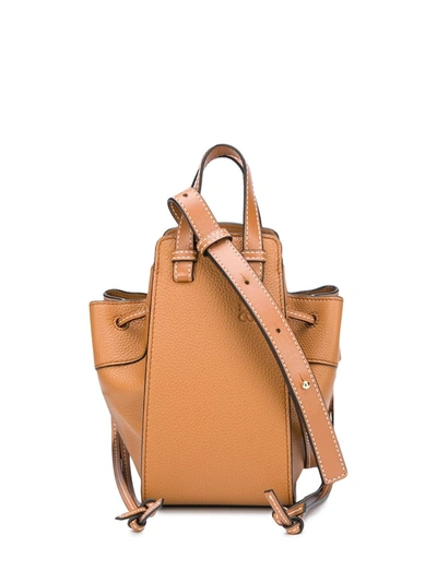 Shop Loewe Hammock Mini Leather Shoulder Bag In Brown