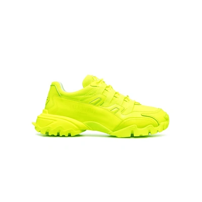 Shop Valentino Climbers Low-top Sneakers In Yellow