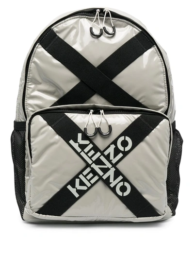 Shop Kenzo K Cross Backpack In Neutrals
