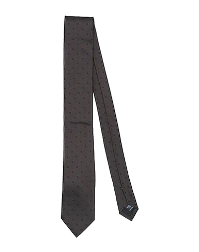 Dolce & Gabbana Ties & Bow Ties In Dark Brown