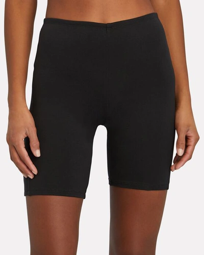 Shop Paco Rabanne Logo Bike Shorts In Black