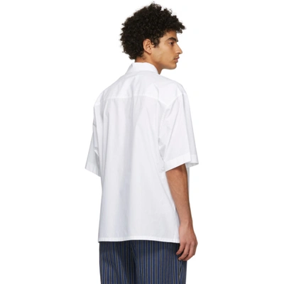 Shop Marni White Bowling Short Sleeve Shirt In 00w01 Lily