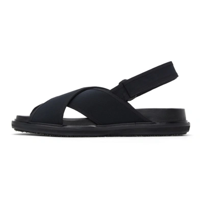 Shop Marni Black Fussbett Sandals In Z1o19 Black