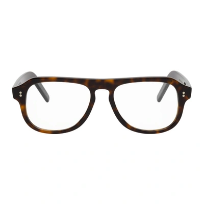 Shop Cutler And Gross Black Tortoiseshell 0822v3 Glasses In Camo