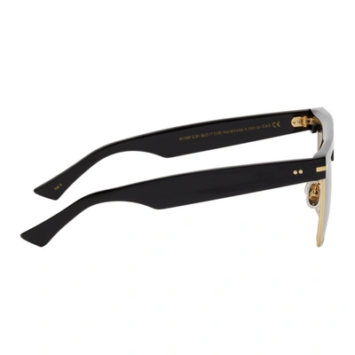 Shop Cutler And Gross Black & Gold 1359 Sunglasses In Black/gold