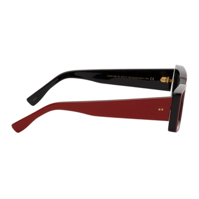 Shop Cutler And Gross Red & Black 1368 Sunglasses In Red/black